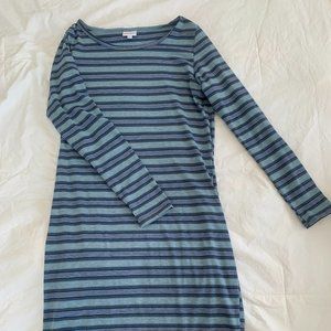 Striped LuLaRoe Debbie Dress in Great Condition Size L